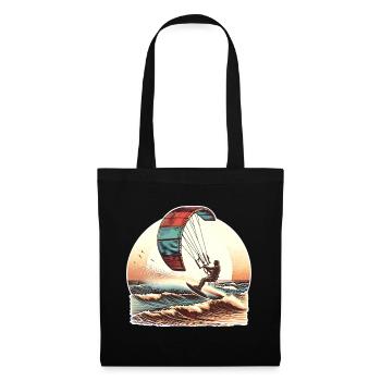 Kitesurf Kitesurfer Kiteboard - Sac en tissu - noir - Devant