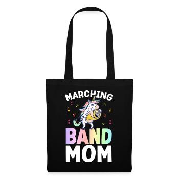 Marching Band Mom Saxophone Mom Design für - Stoffbeutel - Schwarz - Vorne