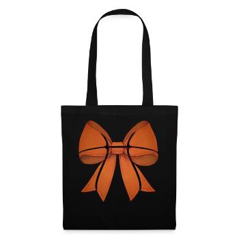 Coquette Bow Basketball Pattern Mother's Day Ribbon - Tote Bag - black - Front