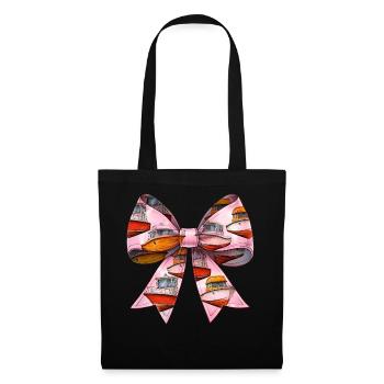 Coquette Bow Boating Capitaine Boater Ribbon - Sac en tissu - noir - Devant