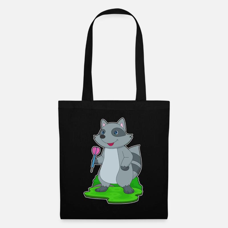 Fléchette raton laveur Fléchette - Sac en tissu - noir