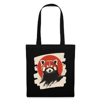 Petit panda - Sac en tissu - noir - Devant