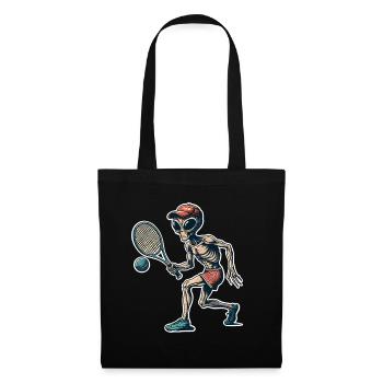 Tennis extraterrestre - Sac en tissu - noir - Devant