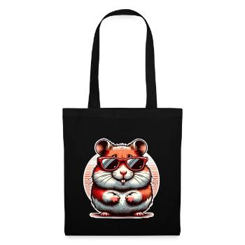 Hamster - Stoffbeutel - Schwarz - Vorne