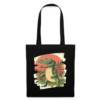 Crocodile - Tote Bag - black - Front