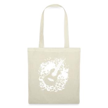 Ukulélé drôle - Sac en tissu - nature - Devant