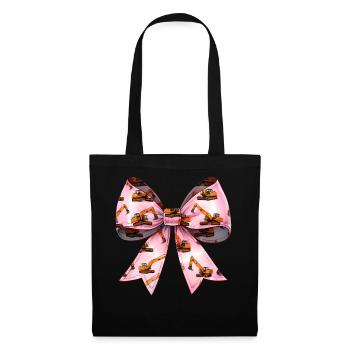 Coquette Bow Excavatrice Opérateur Construction HEO - Sac en tissu - noir - Devant