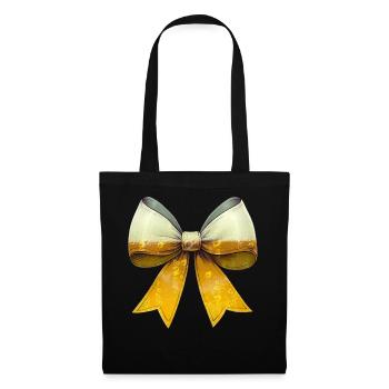 Coquette Bow Craft Beer Muttertags-Brauerei - Stoffbeutel - Schwarz - Vorne