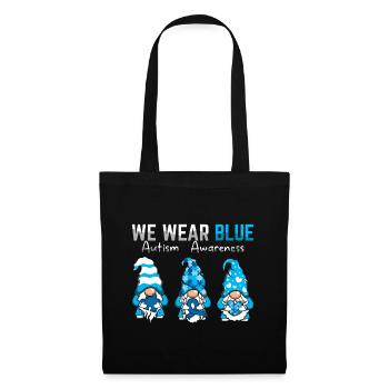 Autism Awareness We Wear Blue - Tote Bag - black - Front