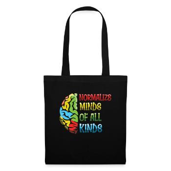 Autism Acceptance: Normalize Minds Of All Kinds - Tote Bag - black - Front