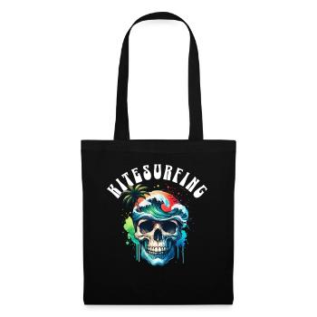 Kitesurf Kitesurfer Kiteboard - Sac en tissu - noir - Devant