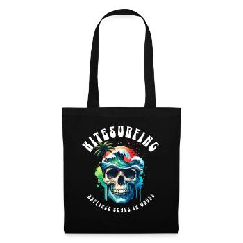Kitesurf Kitesurfer Kiteboard - Sac en tissu - noir - Devant
