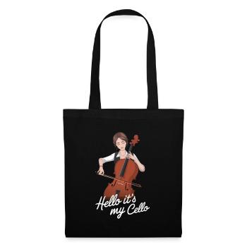 Hello it's my cello cellist - Tote Bag - black - Front