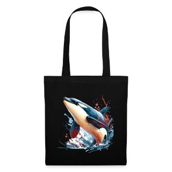 Orque Épaulard - Sac en tissu - noir - Devant
