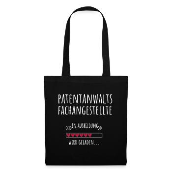 Patentanwaltsfachangestellte Ausbildung Beruf - Stoffbeutel - Schwarz - Vorne