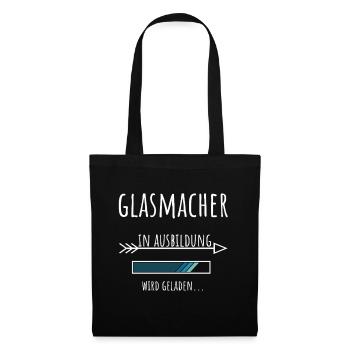 Glasmacher Ausbildung Beruf Geschenk - Stoffbeutel - Schwarz - Vorne