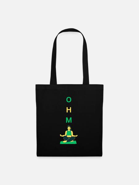 Yoga OHM - Stoffbeutel - Schwarz