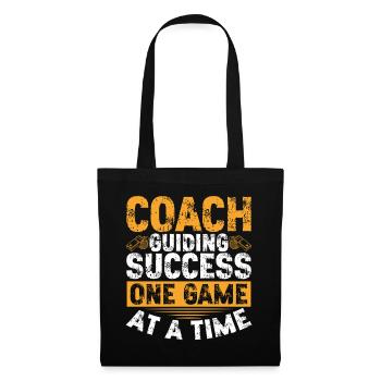 Trainer Geschenke Coach Geschenkidee - Stoffbeutel - Schwarz - Vorne
