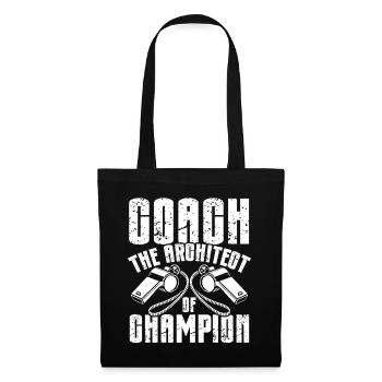 Trainer Geschenke Coach Geschenkidee - Stoffbeutel - Schwarz - Vorne