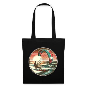 Kitesurf Kitesurfer Kiteboard - Sac en tissu - noir - Devant