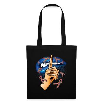 Ne pas juger l’autisme Ce que vous ne comprenez pas - Sac en tissu - noir - Devant