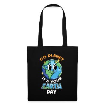 Go Planet It's Your Earth Day - Tote Bag - black - Front