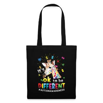 Autism: It's Ok To Be Different - Tote Bag - black - Front