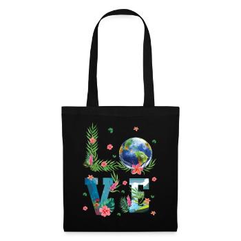L’amour pour la nature du Jour de la Terre - Sac en tissu - noir - Devant