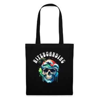 Kitesurf Kitesurfer Kiteboard - Sac en tissu - noir - Devant