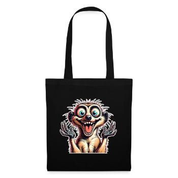 Suricate - Sac en tissu - noir - Devant