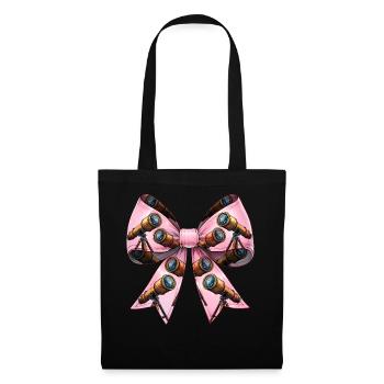 Coquette Bow Télescope Astronomie Système Solaire - Sac en tissu - noir - Devant