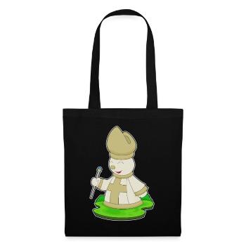 Pièce d’échecs Bishop Chess - Sac en tissu - noir - Devant