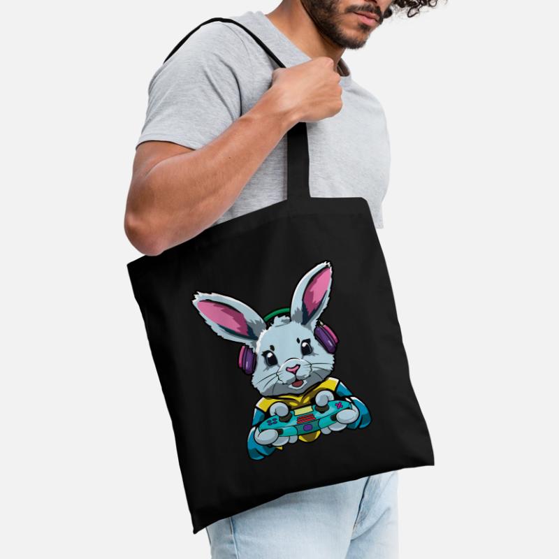 Easter Bunny With Controller Easter Fun Tote Bag