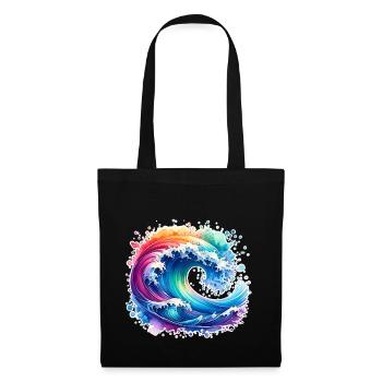 Wave - Tote Bag - black - Front