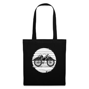 Mountain Bike Cyclist Graphic - Tote Bag - black - Front