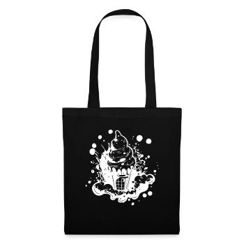 Eiswaffel Skizze - Tote Bag - black - Front