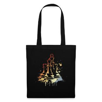 Chess Pieces Graffiti - Tote Bag - black - Front