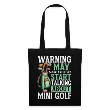 Golf Golf Golfer Golf Course - Tote Bag - black - Front
