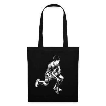Joueurs de hockey sur gazon - Sac en tissu - noir - Devant