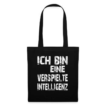 L’IA dit que je suis une intelligence ludique - Sac en tissu - noir - Devant