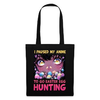 Ich habe meinen Anime pausiert, um Ostereiersuche zu gehen - Stoffbeutel - Schwarz - Vorne