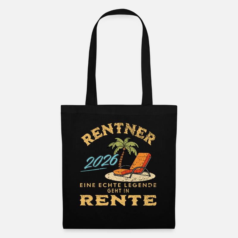 Rentner 2026 - Stoffbeutel - Schwarz