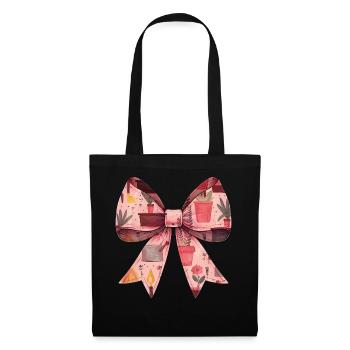 Coquette Bow Gardening Gardener Plants Pattern - Tote Bag - black - Front
