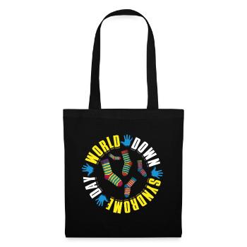 World Down Syndrome Day Colorful Socks - Tote Bag - black - Front