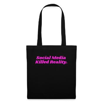 SOCIAL MEDIA KILLED REALITY DAMEN - Stoffbeutel - Schwarz - Vorne