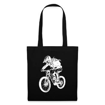 Mountain Biker Girl - Tote Bag - black - Front