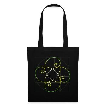 Design géométrique pour les amateurs de balises Pi - Sac en tissu - noir - Devant