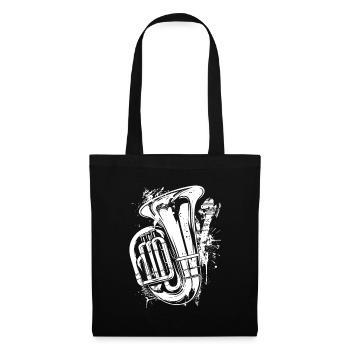 Tuba Graffiti - Sac en tissu - noir - Devant