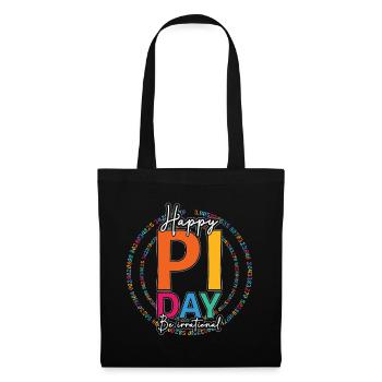 Happy Pi Day Sei Irrational Zahl - Stoffbeutel - Schwarz - Vorne