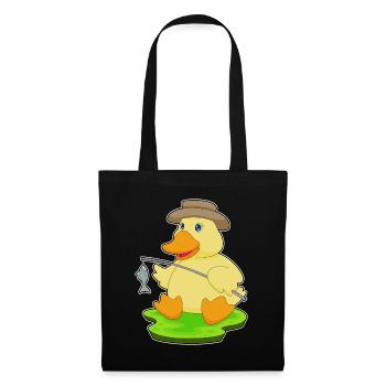 Duck Angler Fish Fishing - Tote Bag - black - Front